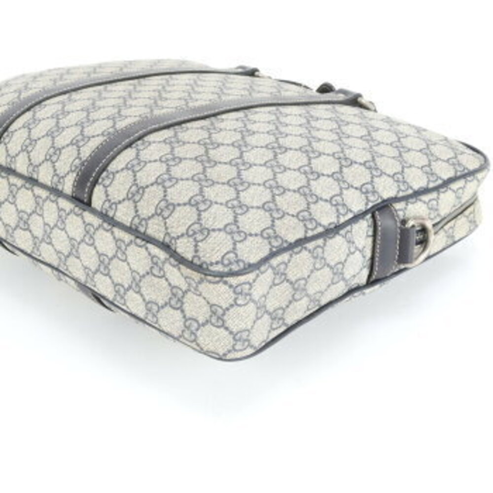 Gucci GG Supreme leather business bag briefcase tote Navy Blue - Picture 6 of 9